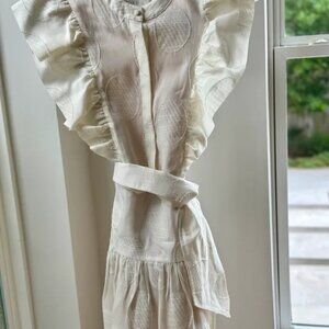 Hunter Bell Off White Dress, Size 6